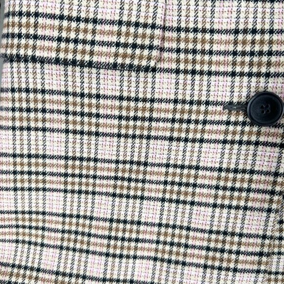 NWT Maje Valilo Plaid Wool Blend Blazer Jacket - Picture 4 of 7